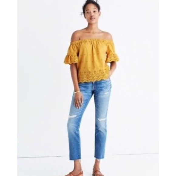 madewell yellow top